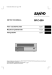 Sanyo SRC-850 User's Manual