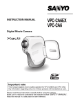 Sanyo VPC-CA6 Xacti User's Manual