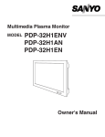 Sanyo PDP-31H1ENV User's Manual