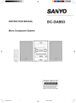 Sanyo DC-DAB03 User's Manual