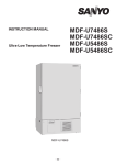 Sanyo MDF-U5486S User's Manual