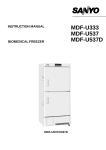 Sanyo MDF-U333 User's Manual