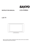 Sanyo LCD-47XR8DA User's Manual