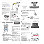 Sanyo HT30547 User's Manual