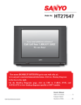 Sanyo HT27547 User's Manual