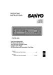 Sanyo FXCD-550 User's Manual