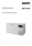 Sanyo Freezer MDF-594C User's Manual