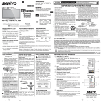 Sanyo DP39E63 User's Manual