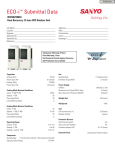 Sanyo ECO-i WCHDZ20053 User's Manual