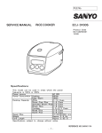 Sanyo ECJ-D100S User's Manual