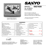 Sanyo DS27830 User's Manual