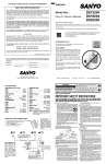 Sanyo DS13204 User's Manual