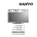 Sanyo DP42841 User's Manual