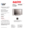 Sanyo DP23845 User's Manual