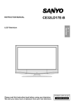Sanyo CE32LD17E-B User's Manual