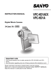 Sanyo Camcorder VPC-HD1AEX User's Manual