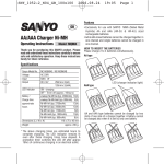 Sanyo NC-MQN04B User's Manual
