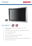 Sanyo 42LM5WPTC User's Manual