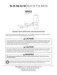 Sanus Systems WMS2 User's Manual
