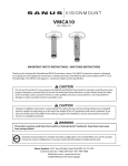 Sanus Systems VisionMount 6901-100068 User's Manual