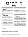 Sanus Systems TVLCD User's Manual