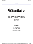 Sanitaire SC678A User's Manual
