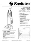 Sanitaire SC5700 User's Manual