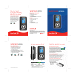 Sandisk Sansa 80-11-01344 User's Manual