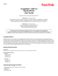 Sandisk IMAGEMATE SDDR-189 User's Manual
