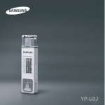 Samsung YP-U2J User's Manual