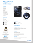 Samsung WF56H9100AG/A2 Specification Sheet