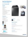 Samsung WA56H9000AP/A2 Specification Sheet