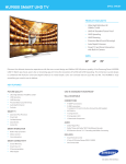 Samsung UN78HU9000FXZA Specification Sheet