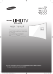 Samsung UN65JU7500FXZA User's Manual