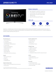 Samsung UN65JS9000FXZA Specification Sheet