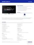 Samsung UN65JS850DFXZA Specification Sheet