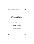 Samsung SPH-A540 User's Manual