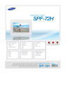 Samsung SPF-72H User's Manual