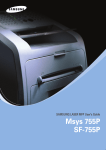 Samsung SF-755P User's Manual