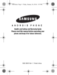 Samsung SCH-R960ZKAUSC Health and Safety Guide