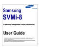 Samsung SVMi-8 User's Manual
