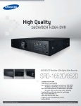 Samsung DVR SRD-1652D User's Manual