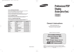 Samsung PPM42M7H User's Manual