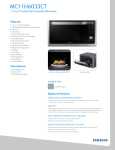 Samsung MC11H6033CT/AA Specification Sheet