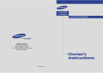 Samsung LTM 295W User's Manual