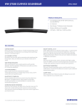 Samsung HW-J7500/ZA Specification Sheet