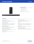 Samsung HW-J450/ZA Specification Sheet