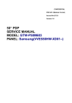 Samsung GTW-P50M603 User's Manual