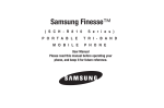 Samsung FINNESSE SCH-R810 User's Manual