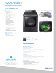 Samsung DV56H9000EP/A2 Specification Sheet